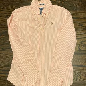 Cotton RL shirt like new light pink stripes